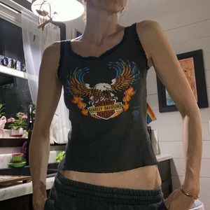 Vintage Harley-Davidson tank